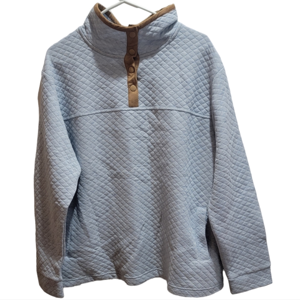 Koolaburra By UGG womens size large blue and tan pullover sweatshirt - Picture 1 of 4